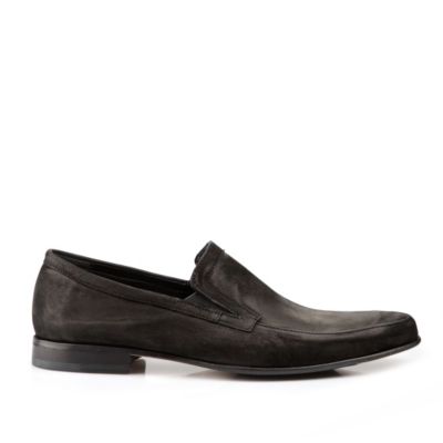 Buffalo Herren-Loafer aus schwarzem Veloursleder