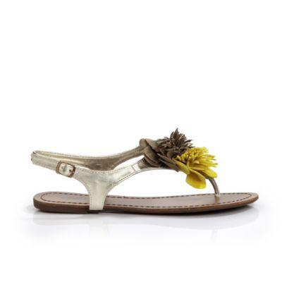 Buffalo Zehensandale in Metallic-Optik