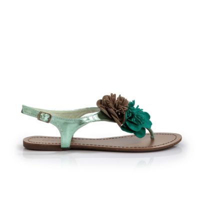 Buffalo Zehensandale in Metallic-Optik