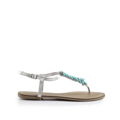 Buffalo Sandale in Metallicoptik
