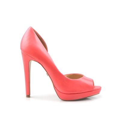Buffalo Plateau Peep Toes in Lederoptik