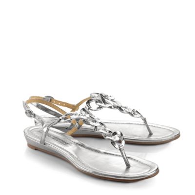 Buffalo Zehensandale in Metallic-Optik