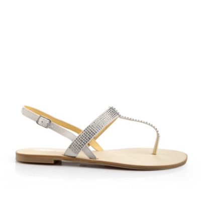 Buffalo Zehensandale mit Strass-Steinchen