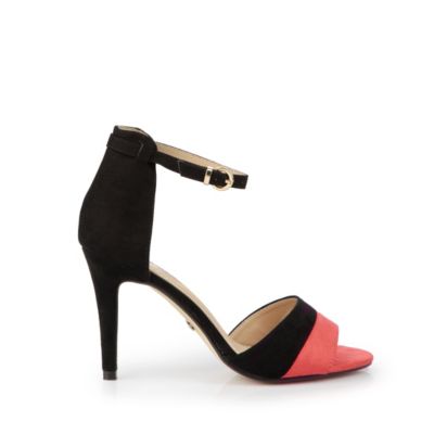 Buffalo Sandalette in schwarz/koralle