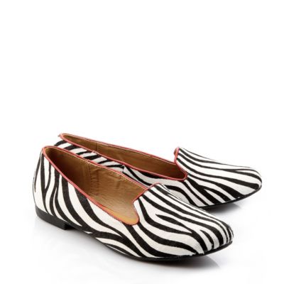 Buffalo Loafer in Zebra-/Felloptik