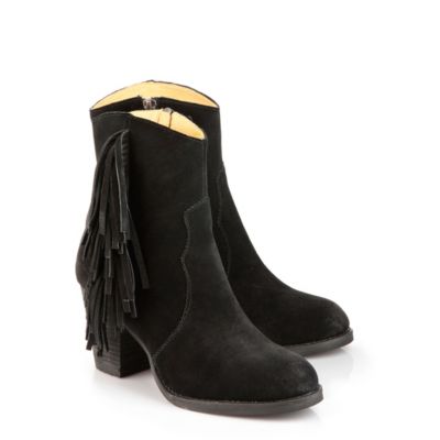 Buffalo Stiefelette aus Veloursleder in used-Optik