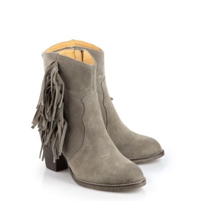 Buffalo Stiefelette aus Veloursleder in used-Optik