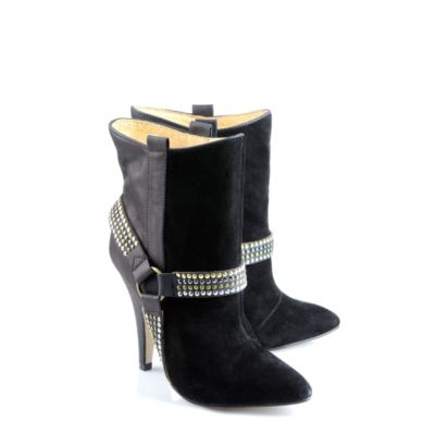 Buffalo Stiefelette aus Veloursleder mit Nieten