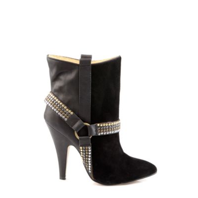 Buffalo Stiefelette aus Veloursleder mit Nieten