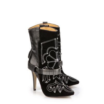 Buffalo Stiefelette aus Leder/Veloursleder