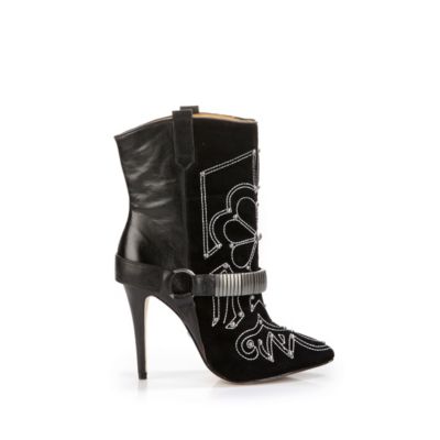Buffalo Stiefelette aus Leder/Veloursleder