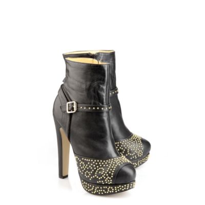 Buffalo Plateau-Stiefelette aus Leder