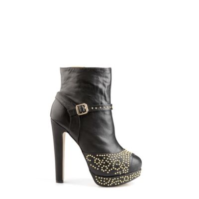 Buffalo Plateau-Stiefelette aus Leder