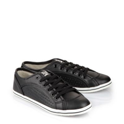 Buffalo Sneaker in schwarzer Lederoptik