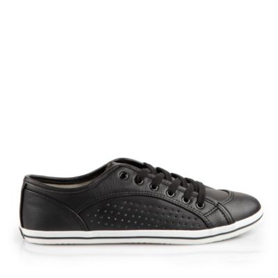 Buffalo Sneaker in schwarzer Lederoptik