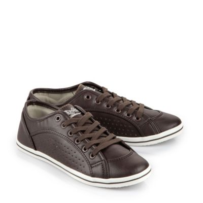 Buffalo Sneaker in Lederoptik in dunkelbraun