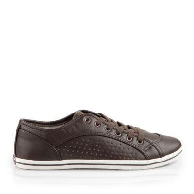 Buffalo Sneaker in Lederoptik in dunkelbraun