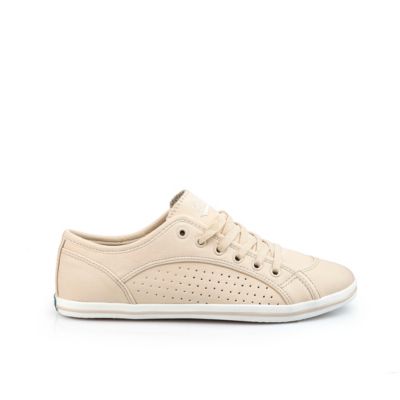 Buffalo Sneaker in beiger Lederoptik