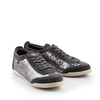 Buffalo Sneaker aus Veloursleder mit Glitter