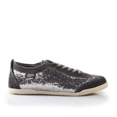 Buffalo Sneaker aus Veloursleder mit Glitter
