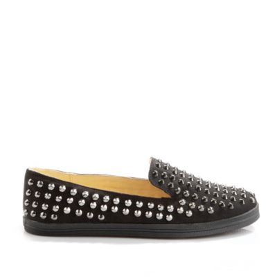 Buffalo Loafer in Velourslederoptik mit Nieten