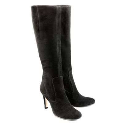 Buffalo Schmalschaft-Stiefel aus Veloursleder
