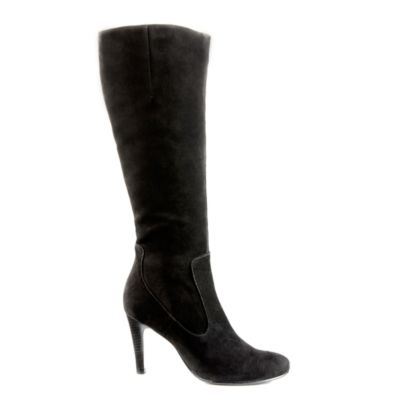 Buffalo Schmalschaft-Stiefel aus Veloursleder