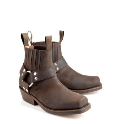 Buffalo Biker Boots aus braunem Leder