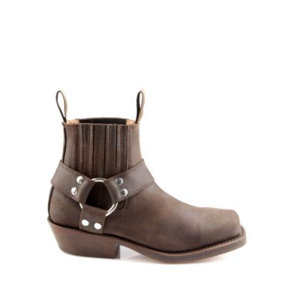 Buffalo Biker Boots aus braunem Leder