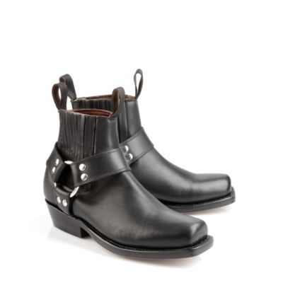 Buffalo Biker Boots aus schwarzem Leder