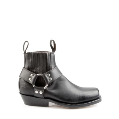 Buffalo Biker Boots aus schwarzem Leder