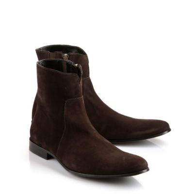 Buffalo Stiefelette aus braunem Veloursleder