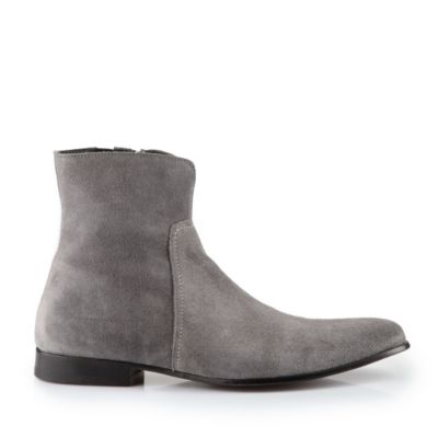 Buffalo Stiefelette aus grauem Veloursleder