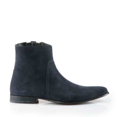 Buffalo Herren-Stiefelette aus Veloursleder in dunkelblau