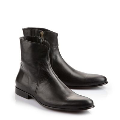 Buffalo Herren-Stiefelette aus schwarzem Leder