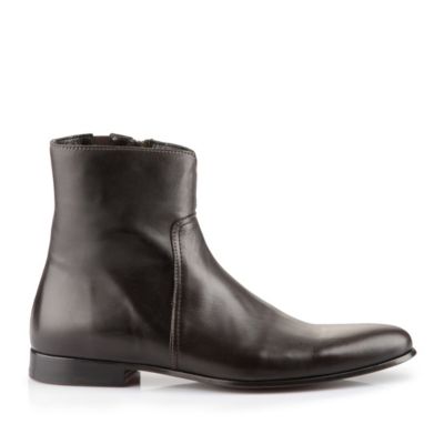 Buffalo Herren-Stiefelette aus Leder in dunkelbraun
