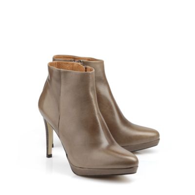 Buffalo Stiefelette aus grau-/beige-farbenem Leder