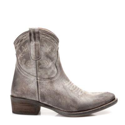 Buffalo Cowboy-Stiefel aus braunem Leder