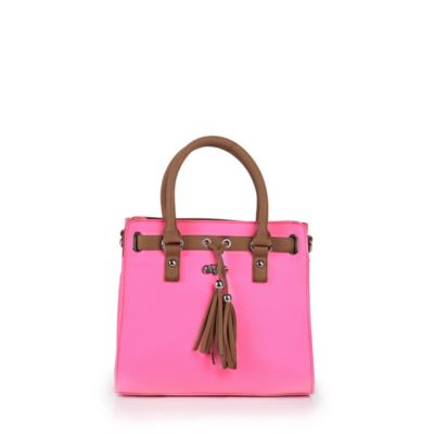 Buffalo Tasche aus neon-pink-farbenem Textil