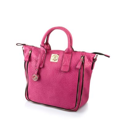 Buffalo Tasche in pink-farbener Reptiloptik
