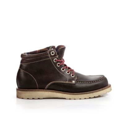 Buffalo Boot aus Leder in dunkelbraun