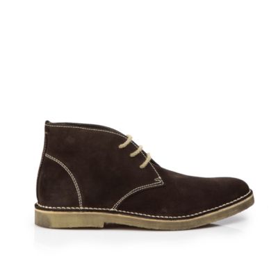 Buffalo Herrenhalbschuhe aus Veloursleder in dunkelbraun