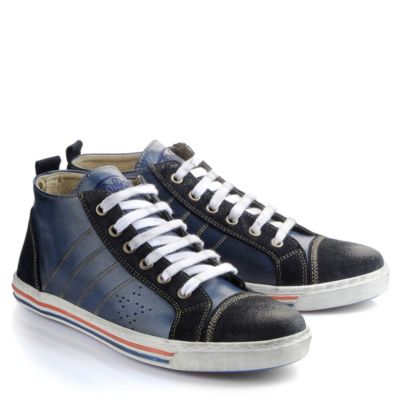 Buffalo Herren-Sneaker aus Leder in dunkelblau