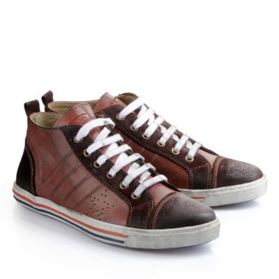 Bufflao Herren-Sneaker aus dunkelrotem Leder