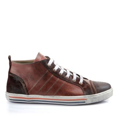 Bufflao Herren-Sneaker aus dunkelrotem Leder