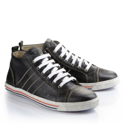 Buffalo Herren-Sneaker aus schwarzem Leder