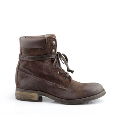 Buffalo Boots aus Veloursleder in dunkelbraun