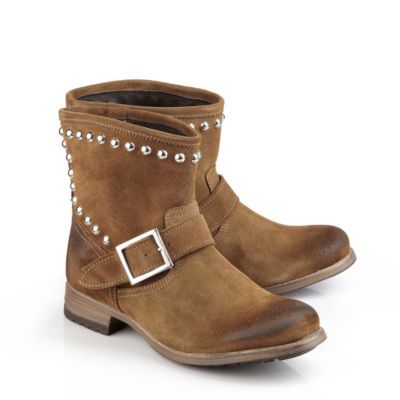 Buffalo Biker Boots aus Veloursleder