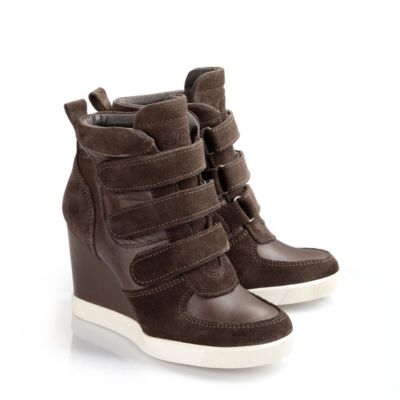 Buffalo Keilsneaker aus Veloursleder/Leder