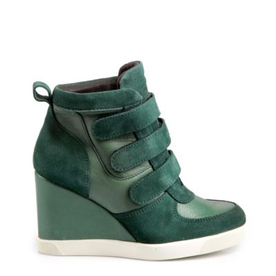 Buffalo Keilsneaker aus Leder/Veloursleder